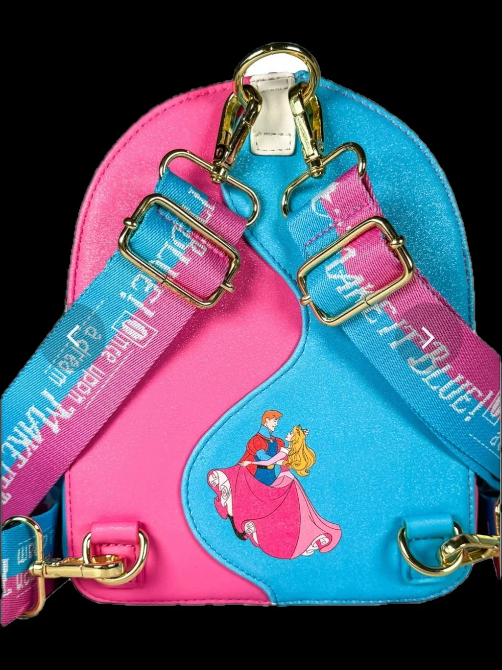 Loungefly Make It Pink Make It Blue Mini Backpack With Coin Purse